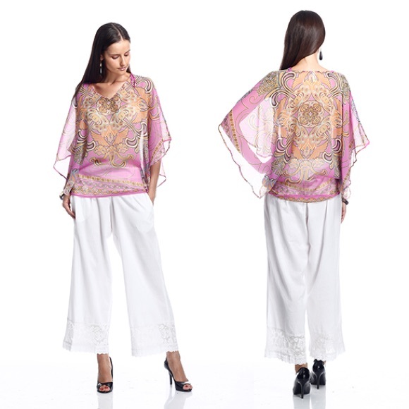 Violet Wide Leg Pants - Picture 3 of 4